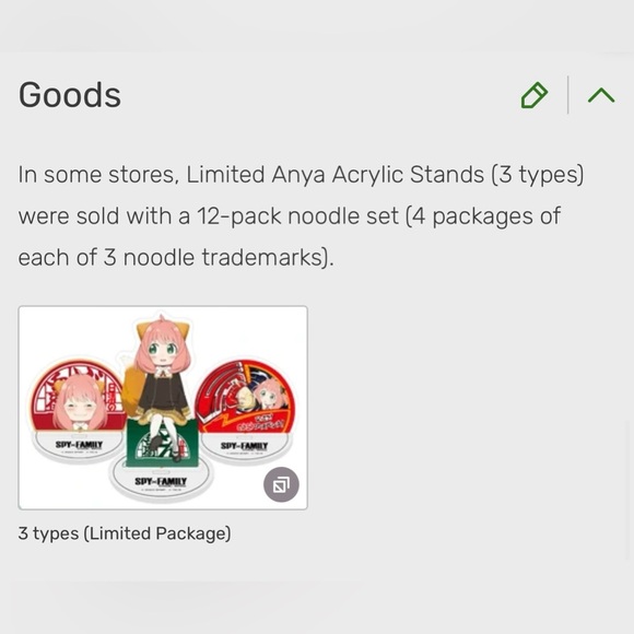 Spy x Family CODE: White x Nissin Donbei Collaboration Anya Acrylic Figure Set - Picture 12 of 12